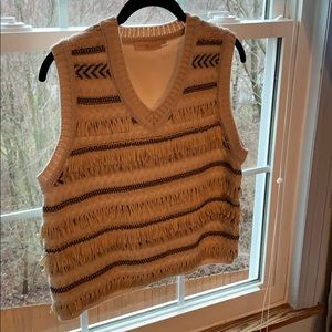 Tory Burch fringe vest